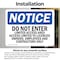 Signmission Do Not Enter Limited Access Area Access OSHA Notice Sign, Vinyl Decal, 5in W x 3.5in L, 2PK OS-2PACK-NS-D-35-L-11191 - alternate 6